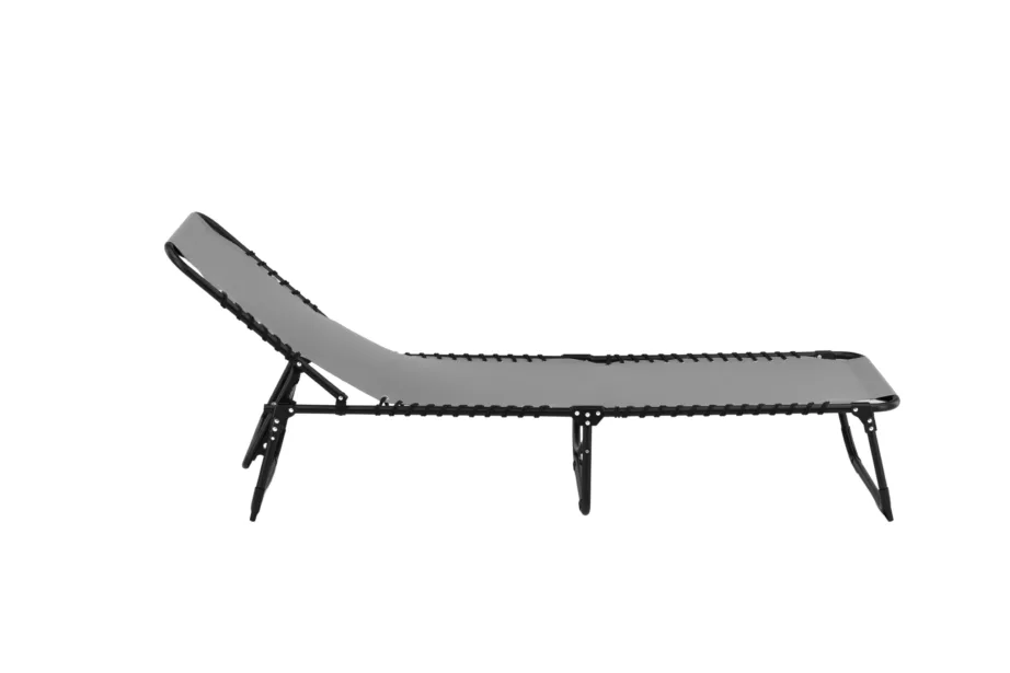 Metallist lamamistool Majken, must/hall, 60×190, 6175-002 – 8