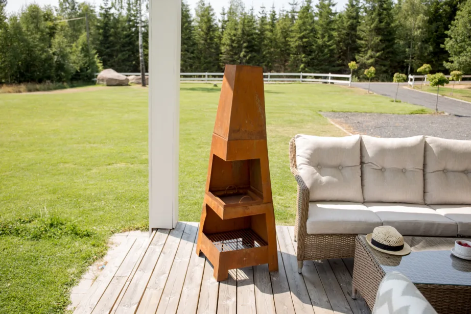 Metallist lõkke- ja tulease Bastin, oranž, 50x50x150, 9346-112 – 3