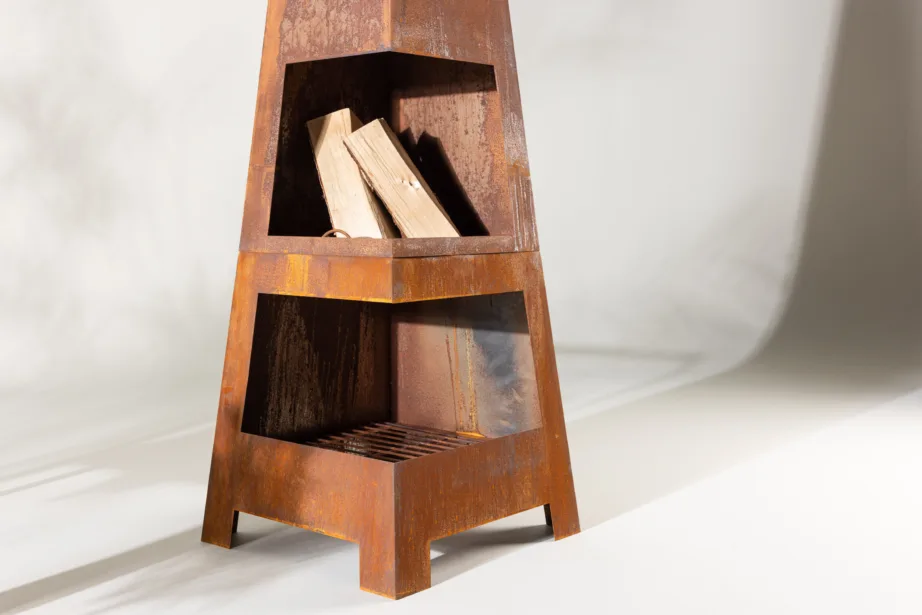 Metallist lõkke- ja tulease Bastin, oranž, 50x50x150, 9346-112 – 6