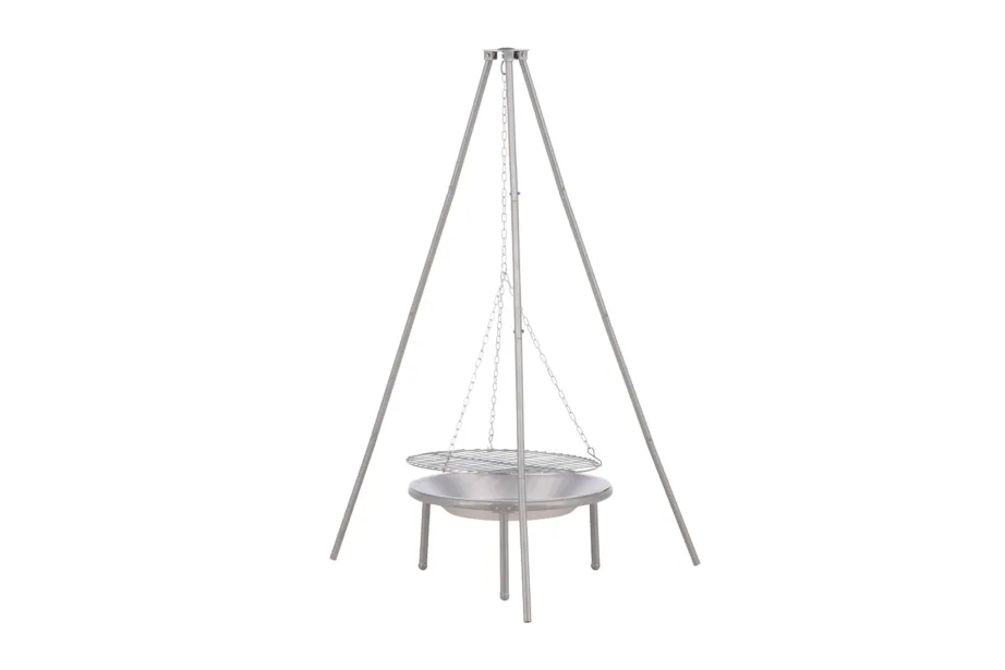 Metallist lõkkease Ukunda, hõbedane, ø50×140, 6046-002 – 6