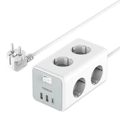 Mitmeotstarbeline pistikupesa Tessan TS-306-C (6x AC, 2x USB-A, USB-C, 3500W)