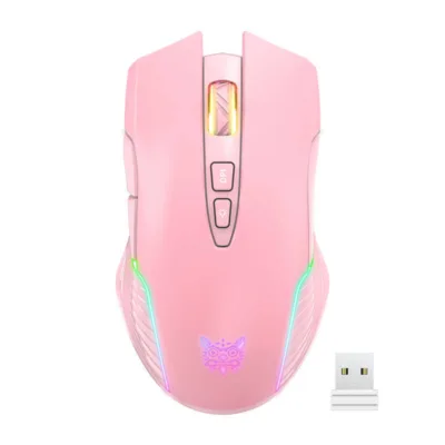 ONIKUMA CW905 Roosa Juhtmevaba Mängurihiir (DPI, RGB, 700 mAh)