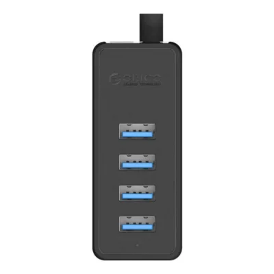 Orico W5P-100 USB 3.0 jaotur (4-porti, must)
