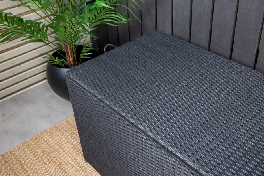 Plastikust hoiukast aiapatjadele London, must, 7314-001 – 5