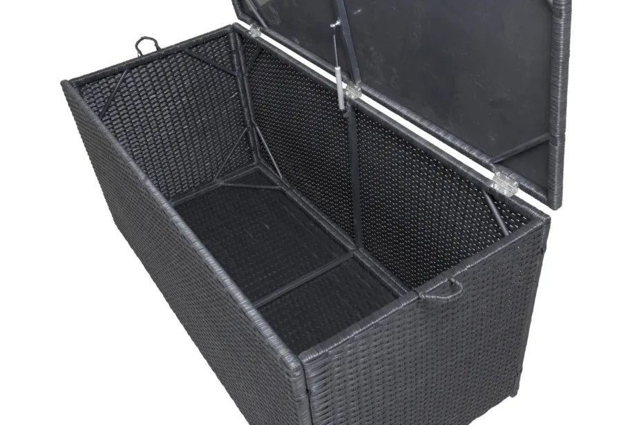 Plastikust hoiukast aiapatjadele London, must, 7314-001 – 7