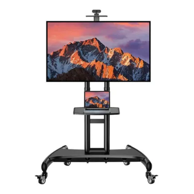 TV kinnitus Perlesmith PSTVMC05-US 32-82 (VESA 100x100-600x400, max 45kg, liikuvad rattad)
