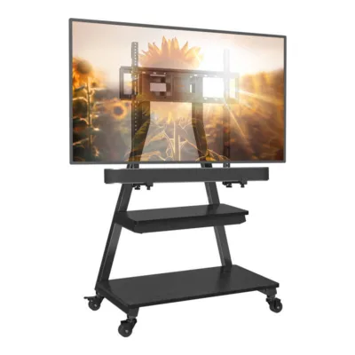 Televiisorialus ratastel – Perlegear PGFS08-US 43-80" (Kallutusega, ratastel)