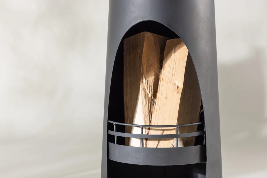 Teraskorstnaga välikamin Bastian, must, 9343-112 – 3