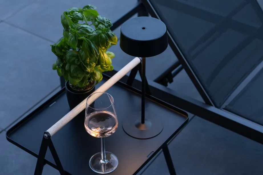 Metallist laualamp õue Tern, must, ø15x34cm, 7558-100 – 3