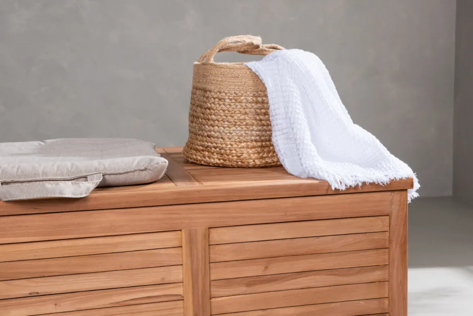 Tiigipuust hoiukast aiapatjadele Trento, naturaalne, 70x130x46, 6063-444 – 2