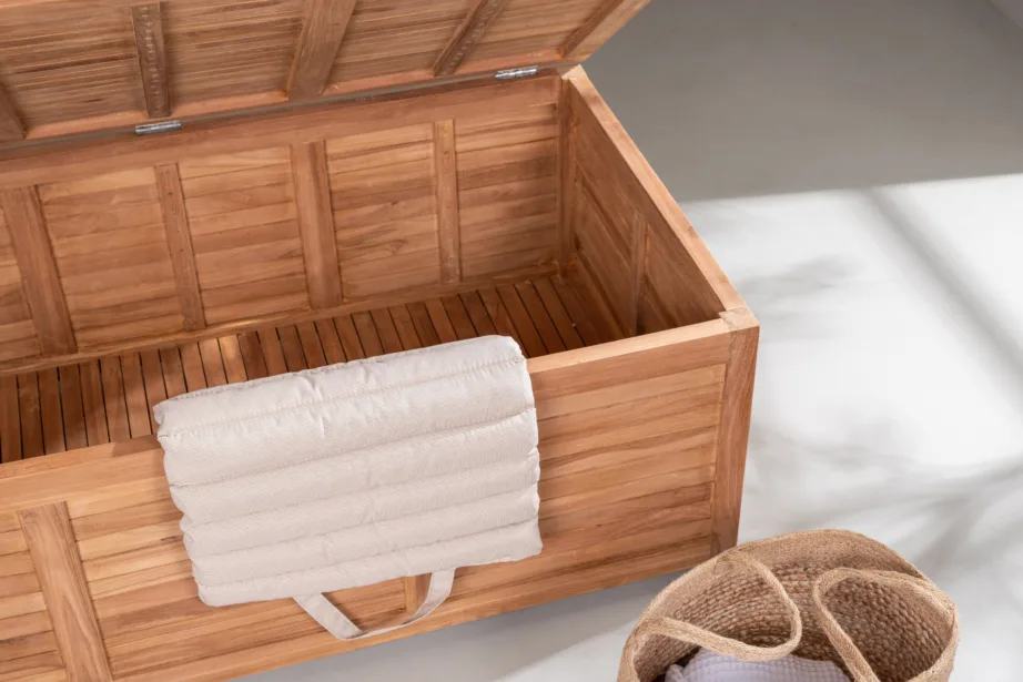 Tiigipuust hoiukast aiapatjadele Trento, naturaalne, 70x130x46, 6063-444 – 4