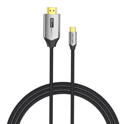 USB-C HDMI kaabel – Vention CRBBH 2m, 4K@60Hz, must