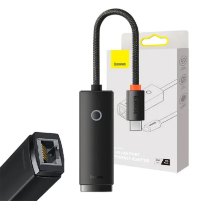 USB-C RJ45 adapter – Baseus Lite (100 Mbps, Must)