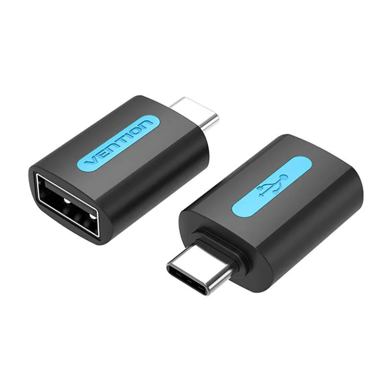 USB-C adapter: Vention USB-C isane – USB 2.0 emane adapter CDTB0 (must, 480 Mbps)
