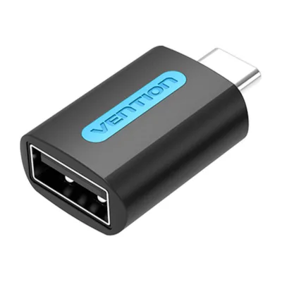 USB-C adapter: Vention USB-C isane – USB 2.0 emane adapter CDTB0 (must, 480 Mbps)