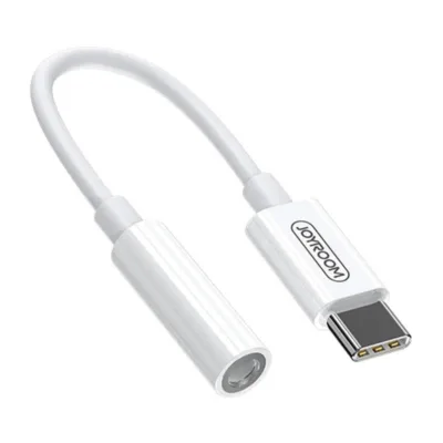 USB-C heliadapter Joyroom SH-C1 – 3,5mm (valge)