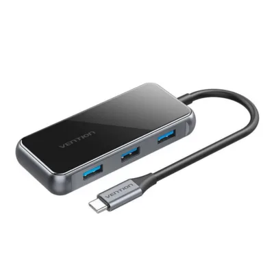 USB-C hub: Vention TFBHB 5-in-1 Adapter (HDMI 4K@60Hz, 3x USB 3.0, PD 87W, Hall)