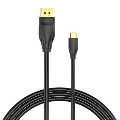USB-C to DisplayPort kaabel – Vention 1.4 CGYBH 2m (8K 60Hz / 4K 120Hz, must)