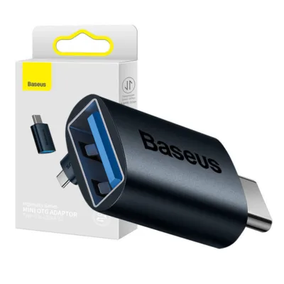 USB-C to USB-A adapter – Baseus Ingenuity 3.1 (10Gbps, alumiinium, sinine)