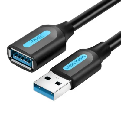 USB pikenduskaabel – Vention CBHBF USB 3.0, 1m, Must