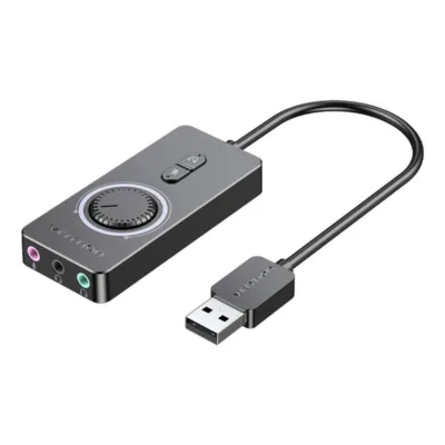 Väline USB 2.0 helikaart Vention CDRBF (must, 1m)