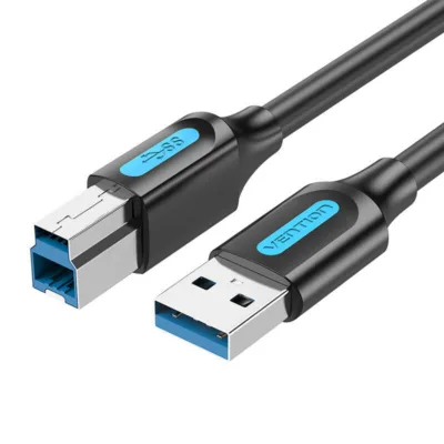 Vention COOBF USB 3.0 kuni USB-B kaabel (1m, 5000 Mbit/s, must)