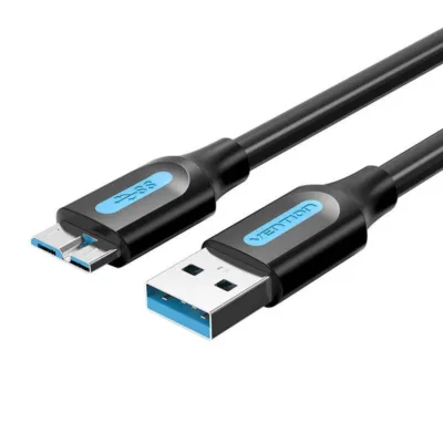 Vention COPBD USB 3.0 kaabel 0.5m (3A, 5Gbps, must)