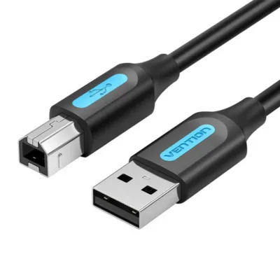 Vention COQBF USB 2.0 A-B Kaabel 1.5m (Must, 480Mbps, 2A)