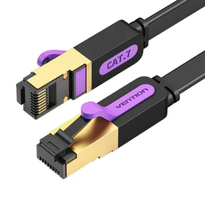 Vention Cat 7 kaabel – ICABF Lame Ethernet Kaabel RJ45 (10 Gbps, 1m, Must)