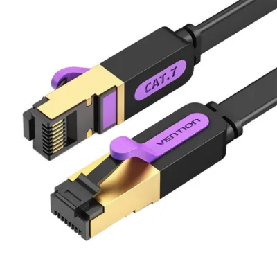Vention ICABH Cat 7 Lame Ethernet-kaabel RJ45 (10 Gbps, 2m, Must)