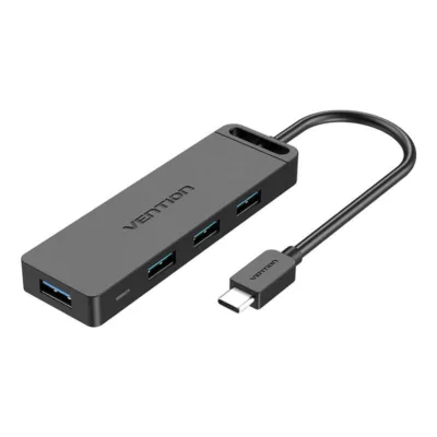 Vention TGKBD 5-in-1 USB Hub (USB 3.0, USB-C, 0,5m, Must)