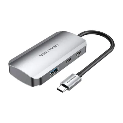 Vention USB-C Dokkimisjaam TNHHB (3x USB3.0, PD 100W, 0,15m, hall)