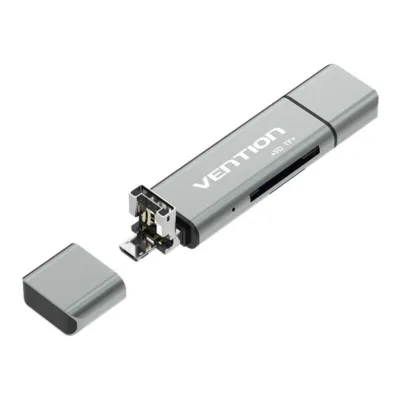 Vention USB kaardilugeja CCJH0 – Mitmeotstarbeline USB2.0 kaardilugeja (USB-C/USB-A/microUSB, 480Mbps)