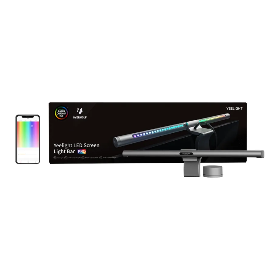 Yeelight monitorivalgusti: Screen Light Bar Pro RGB (hõbedane, mudel YLTD003) – 5