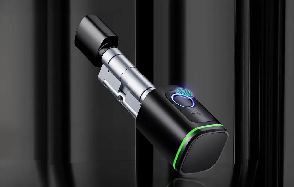 Nutikas ukselukk Avatto SDL-S1-B80 must silinder ukse jaoks