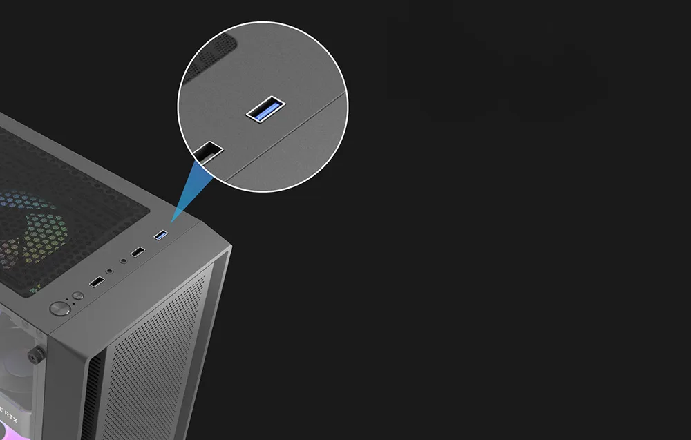 Arvutikorpuse paneel USB ja audio liidestega