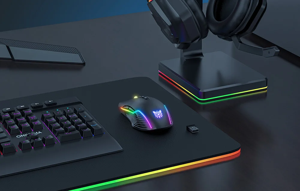 Juhtmevaba mängurihiir ONIKUMA CW905 klaviatuuri kõrval