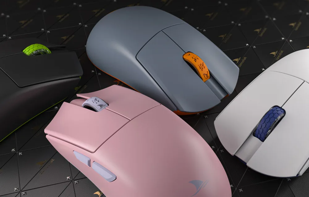 Darmoshark mängurihiire ühendusvõimalused: juhtmevaba 2.4G, Bluetooth, USB-C kaabel