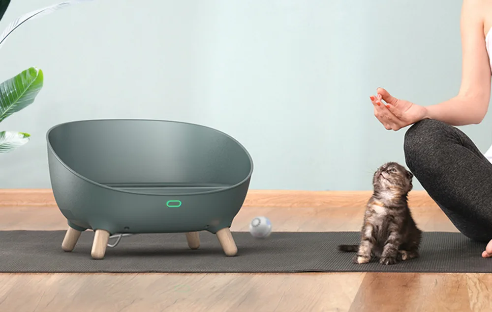 Nutikas lemmikloomavoodi Petoneer Cozy Sofa hallis toonis