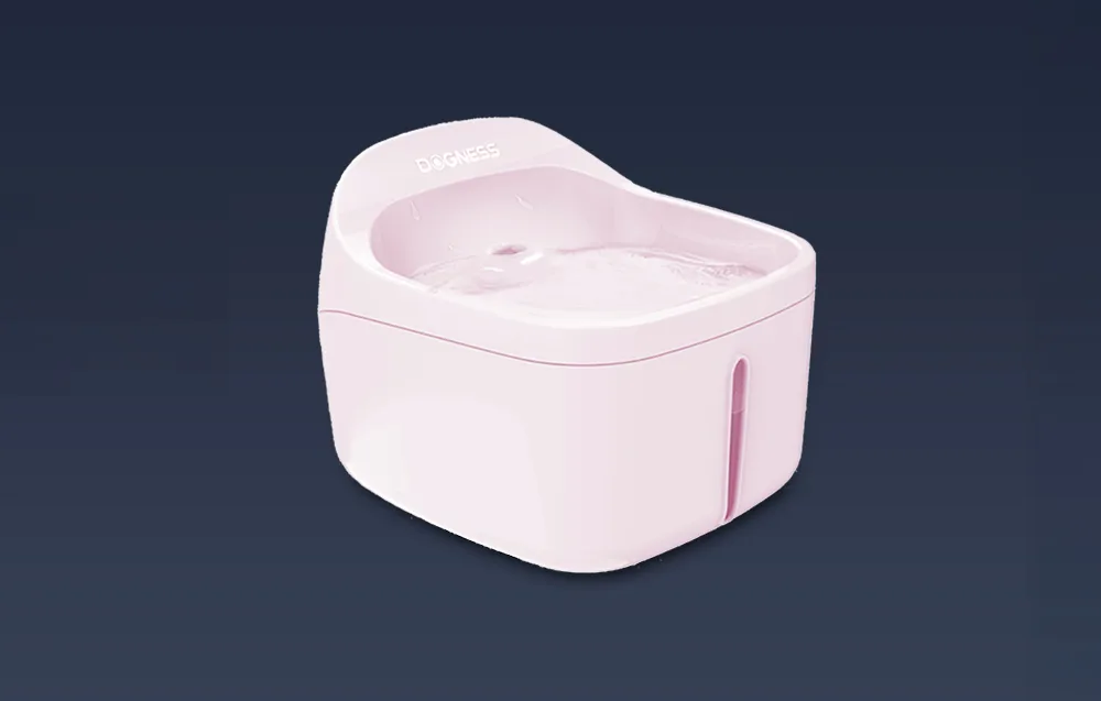 Dogness D01 Pink veedosaatori ülalvaade – roosa veekausi disain