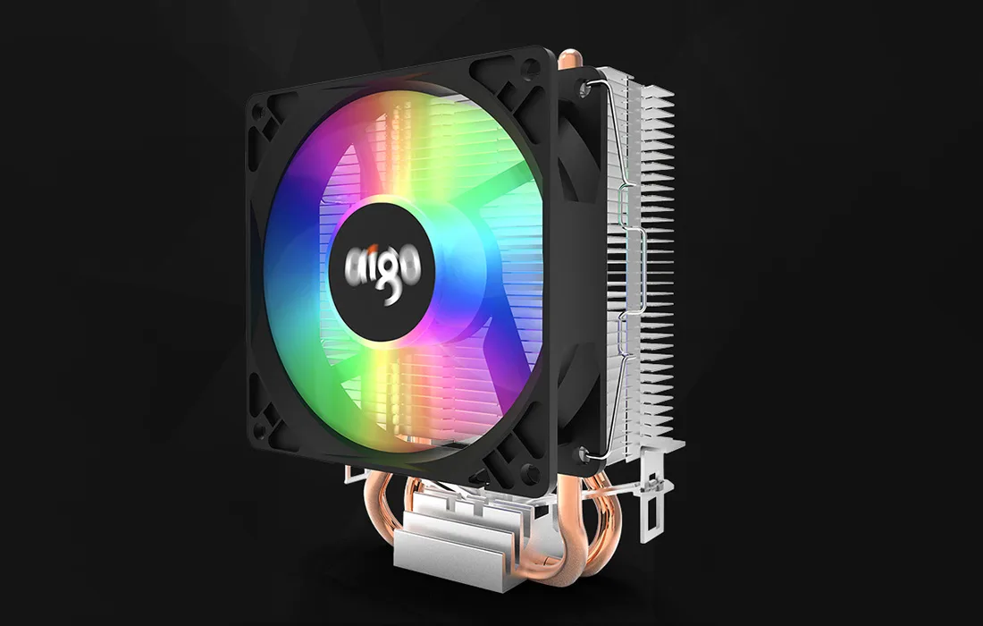 RGB protsessorijahuti Aigo ICE200 LED-taustvalgustusega ventilaatoriga esivaates