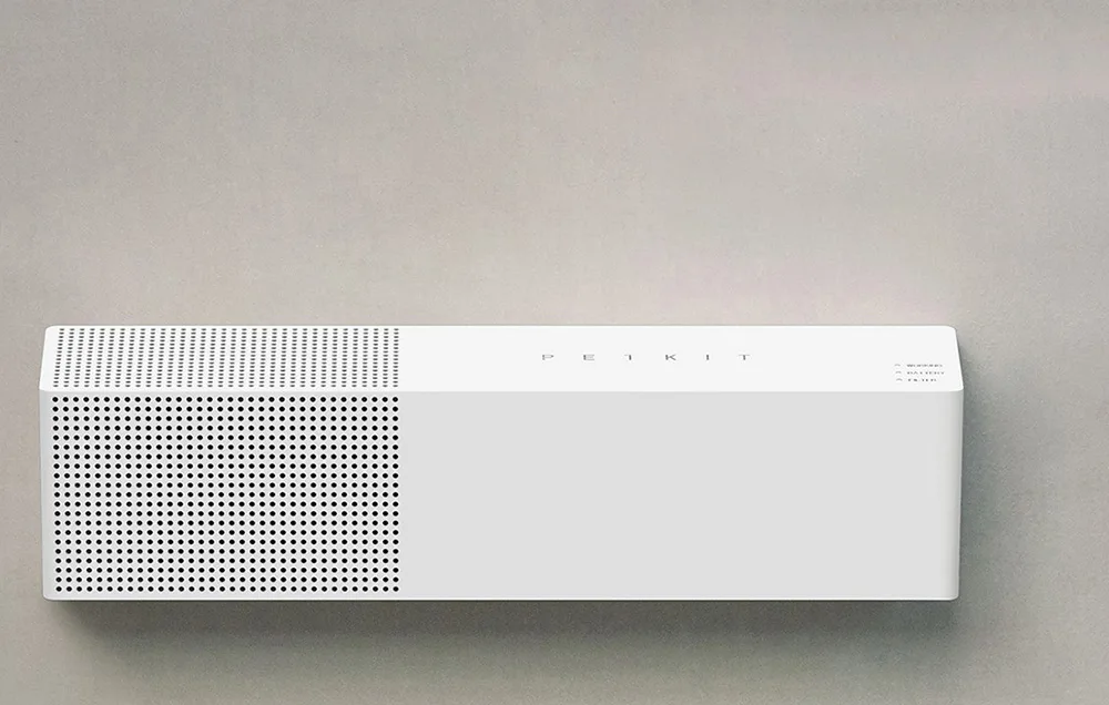 Minimalistliku disainiga valge kasside lõhnaeemaldaja PetKit Pura AIR
