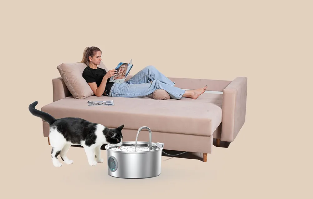 Automaatne joogipurskkaev voolava veega lemmikloomadele