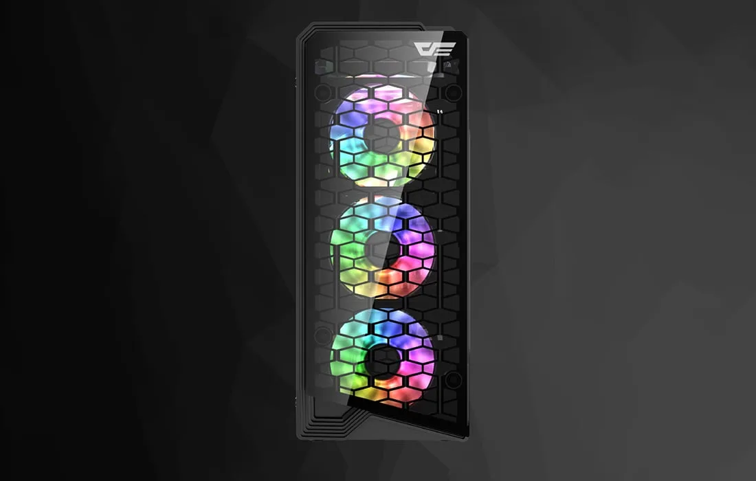 Mänguri arvutikorpuse esipaneel USB portide ja RGB juhtimisega