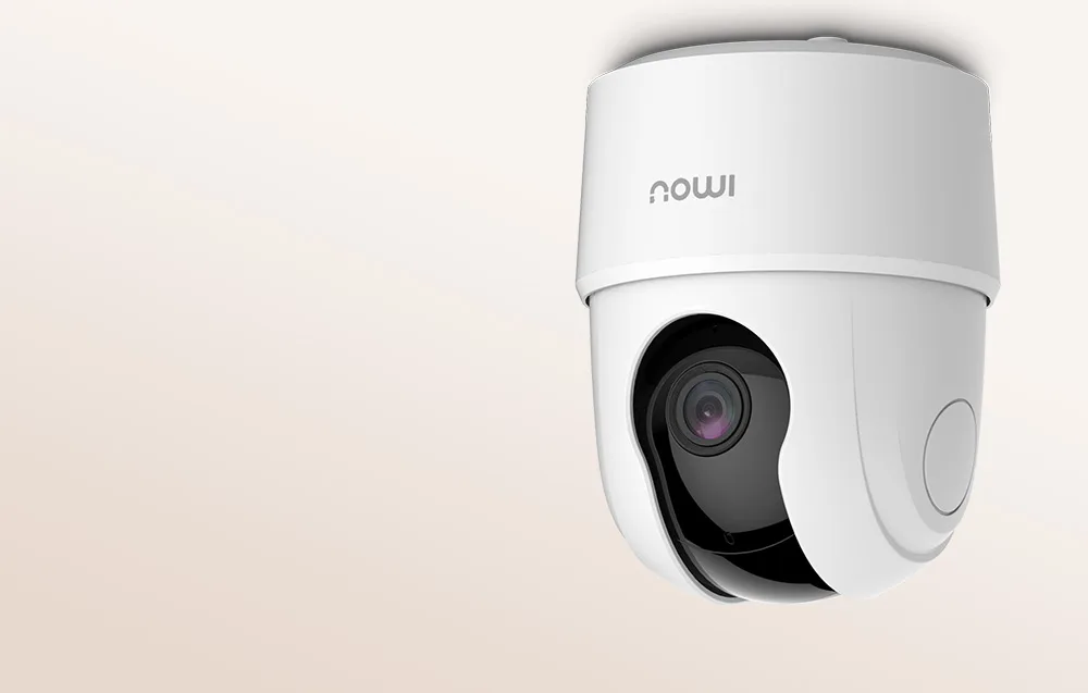 Imou Ranger 2C WiFi turvakaamera, valge sisevalvekaamera töös kodus