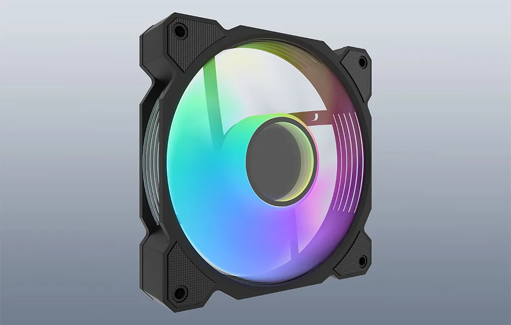 A-RGB ühilduvusega must arvuti ventilaator Darkflash DR08