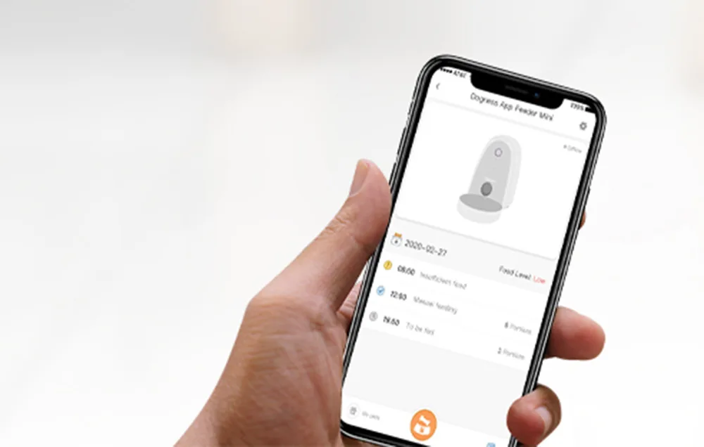 Dogness Mini toidudosaatori kaugjuhitav juhtpaneel mobiilirakenduse kaudu