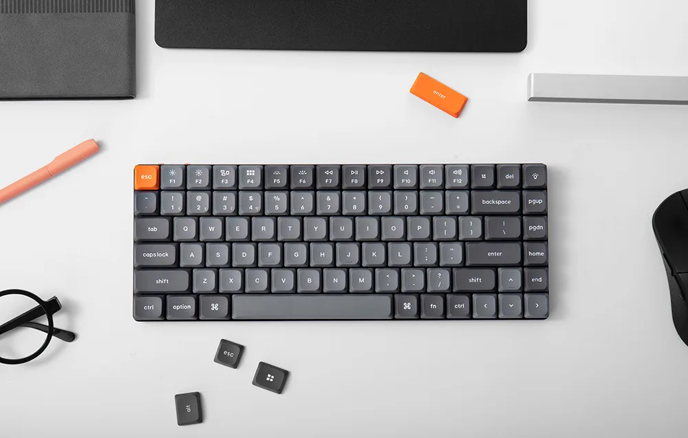 Madalaprofiilne RGB klaviatuur värvilise taustvalgusega – Keychron K3 Max