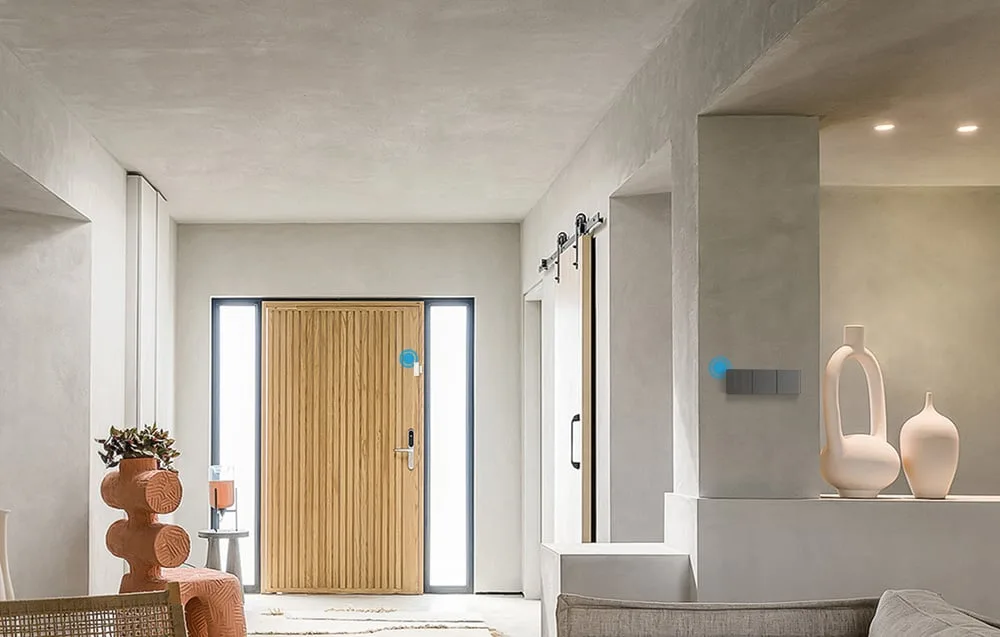 Tulekindlast plastikust nutikas seinalüliti korpus