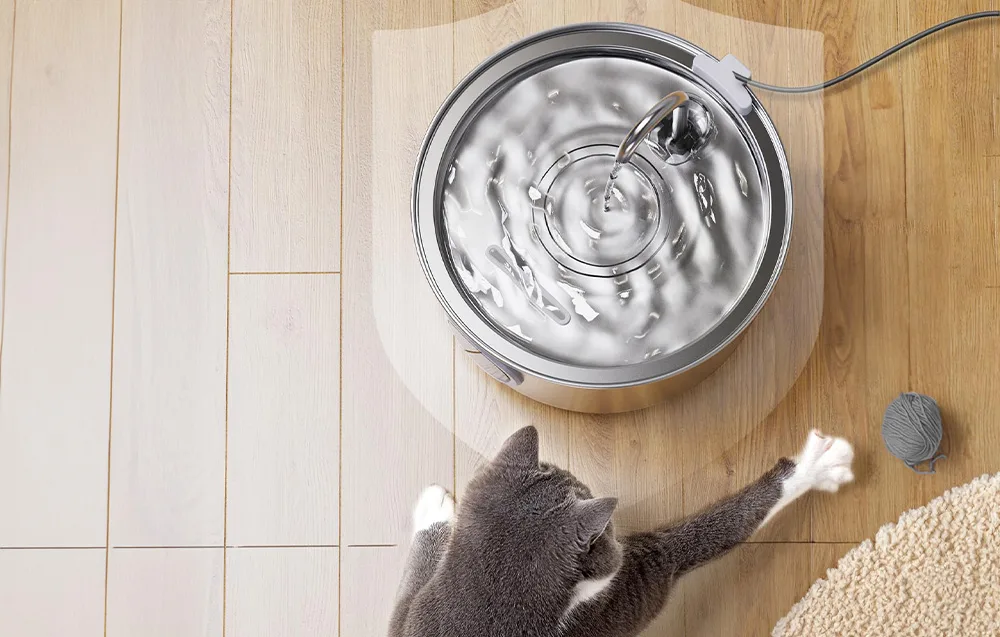 Lemmiklooma joogipurskkaev puhastatavast roostevabast terasest